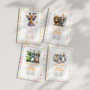 Sie ist ein Wild One Giraffe 1. Geburtstag Party Einladung