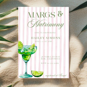 Margs & Matrimony Lime Margarita Brautparty Poster
