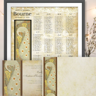 Foto über "Back Art Nouveau Dragonfly Lily Pad" All In One Einladung