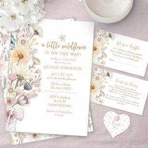 Kleine Wildblume Floral Baby Duschbox Geschenkschachtel