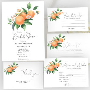 Zitrusorange - Stellen Sie sich vor, wie viele Kor Begleitkarte