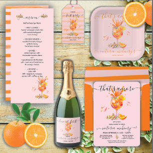 Das ist Amore Spritz Brautparty Rechteckiger Pappuntersetzer