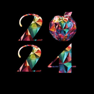 Silvesterabend 2024 Party-farbig Geschenkschachtel