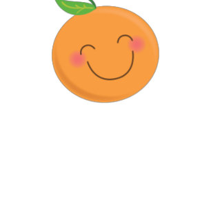 Kleine Süsse Mandarine Baby Duwer Gender Neutral Einladung