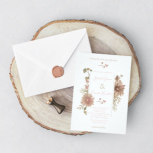 Blush Christliche Hochzeitseinladung Einladung