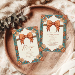 Vintage Hochzeit im Jugendstil Save The Date