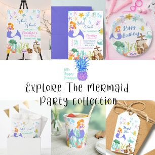 Gastgeschenk für lila Mermaid-Skala Geschenkschachtel