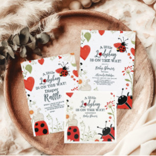 Kleine Ladybug Spring Baby Dusche Pappteller