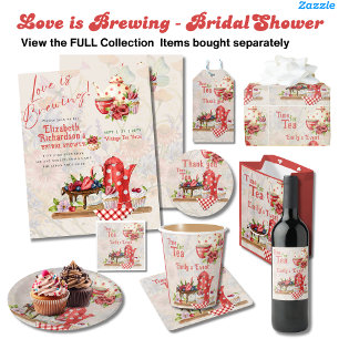 Liebe Brewing Retro Vintages Brautparty Tee Party Einladung