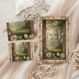 Boho Woodland Forest Books for Baby Begleitkarte