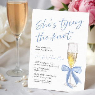 Prosecco Brautparty Beratung für die Bride Card Einladung