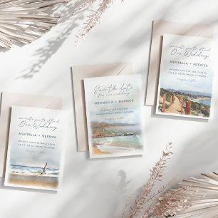 Malibu   Sea Tern Beach Coastal Hochzeit Einladung