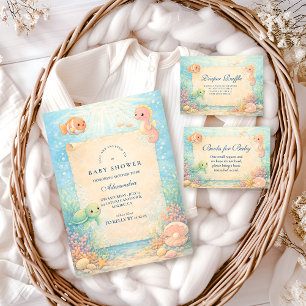 Magisches Ozean-Kinderzimmer-Baby-Shower Einladung