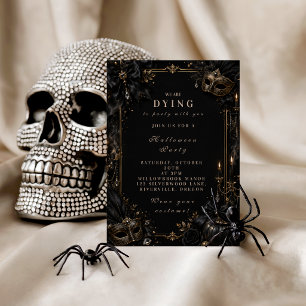 Vintage-Masquerade-Halloween Runder Aufkleber