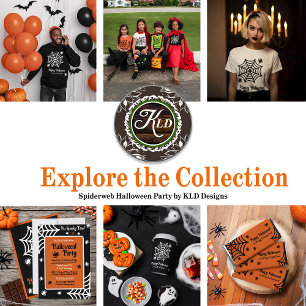 Personalisiert Spiderweb Halloween T-Shirt