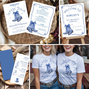 Chinoiserie Saddlin' Up Junggeselinnen-Abschied Truckerkappe