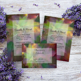 Fall Oak Leaf Hydrangea Wedding Einladung