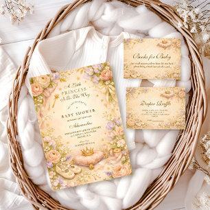 Traumhafte Prinzessin Stern Baby Shower Einladung