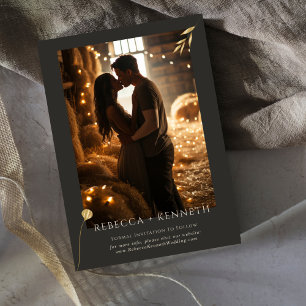 Luxuriöse Gold Floral Minimalistisch Wedding Viele Geschenkanhänger