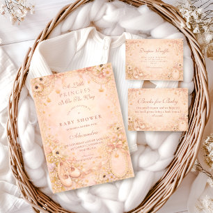 Verzauberte Prinzessin - Babyshower Einladung