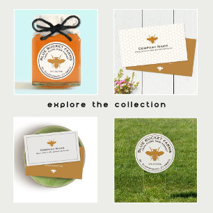 Bee BeeKeeper Honey Apairist Business Card Visitenkarte