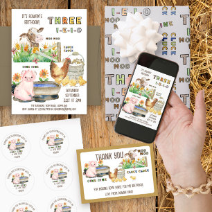 Danke, dass Sie zum Geburtstag Niedlichen Schweine Runder Aufkleber