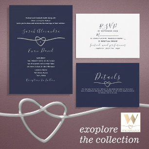 Chic Navy Blue Wedding Tischnummer