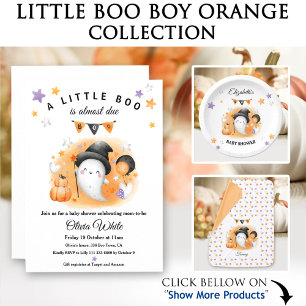 Niedlich Halloween Little Boo Orange Mittlere Geschenktüte