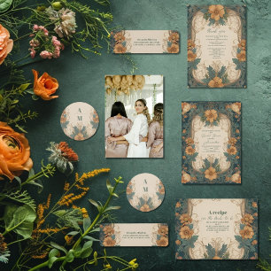 Elegantes Jugendstil-Brautparty