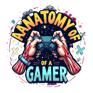 Anatomie eines Gamer-Retro-Gamer-T-Shirts für Vide Poster