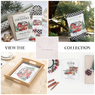 Familienname   Rustikaler Stall Vintag Red Truck T-Shirt