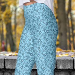 Cogs auf Green Blue Leggings
