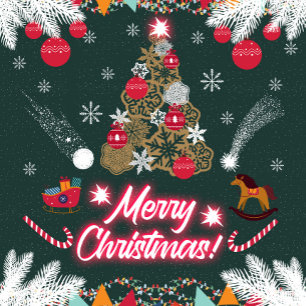 Evergreen Joy of Christmas Magnet