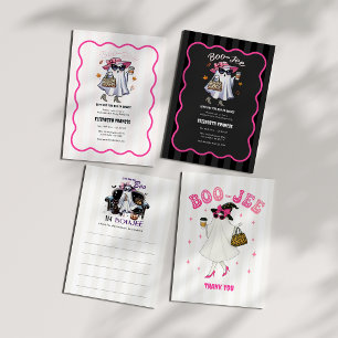 Boo-Jee Halloween-Geister-Junggesellinnen-Party Einladung