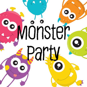 Kleine Monster Geburtstagsparty Einladung