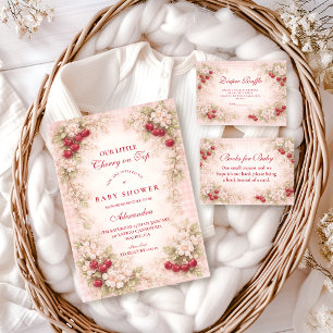 Unser kleiner Kirschblüten-Baby-Shower Einladung