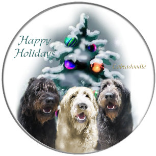 Labradoodle Weihnachtsgeschenke Feiertagskarte