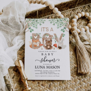 Einladung zur neutralen Babydusche des Waldergesch