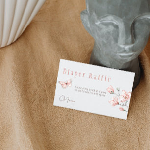 Elegantes Rosa Schmetterling Kiss Floral Tee Party Einladung