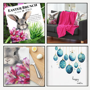 Happy Oaster Bondi Blue Polka Dot Ostereier Tasse