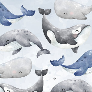 Nautical Whale Baby Shower Einladung