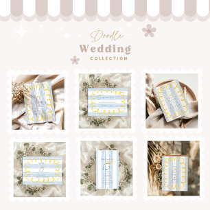 Blaue Mittelmeerlemon-Hochzeit Save The Date