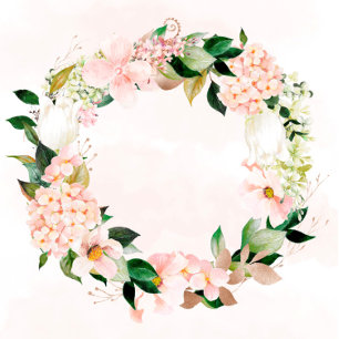 Peach and Cream Hydrangeas Tulip Chic Wedding Einladung