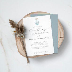 Eleganter Strand Seashell Moderne kalligraphische  Einladung