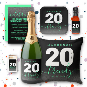 Moderne Girly Mint Green 20 und Trendy Kissen