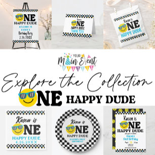 One Happy Typ Geburtstag 1. Geburtstag Dankeskarte