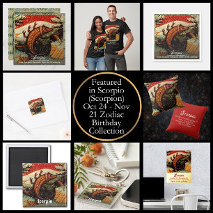 Skorpio das Skorpion Zodiac Zeichen Geburtstag Einladung