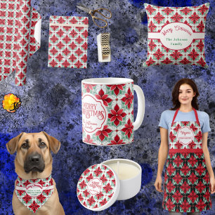 Poinsettia hat das moderne Weihnachtsmuster inspir Geschenkpapier