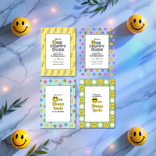 "One Happy Typ" Retro Lächeln Dankeskarte