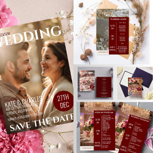 Einzigartiger Magazinstil Save the Date Einladung